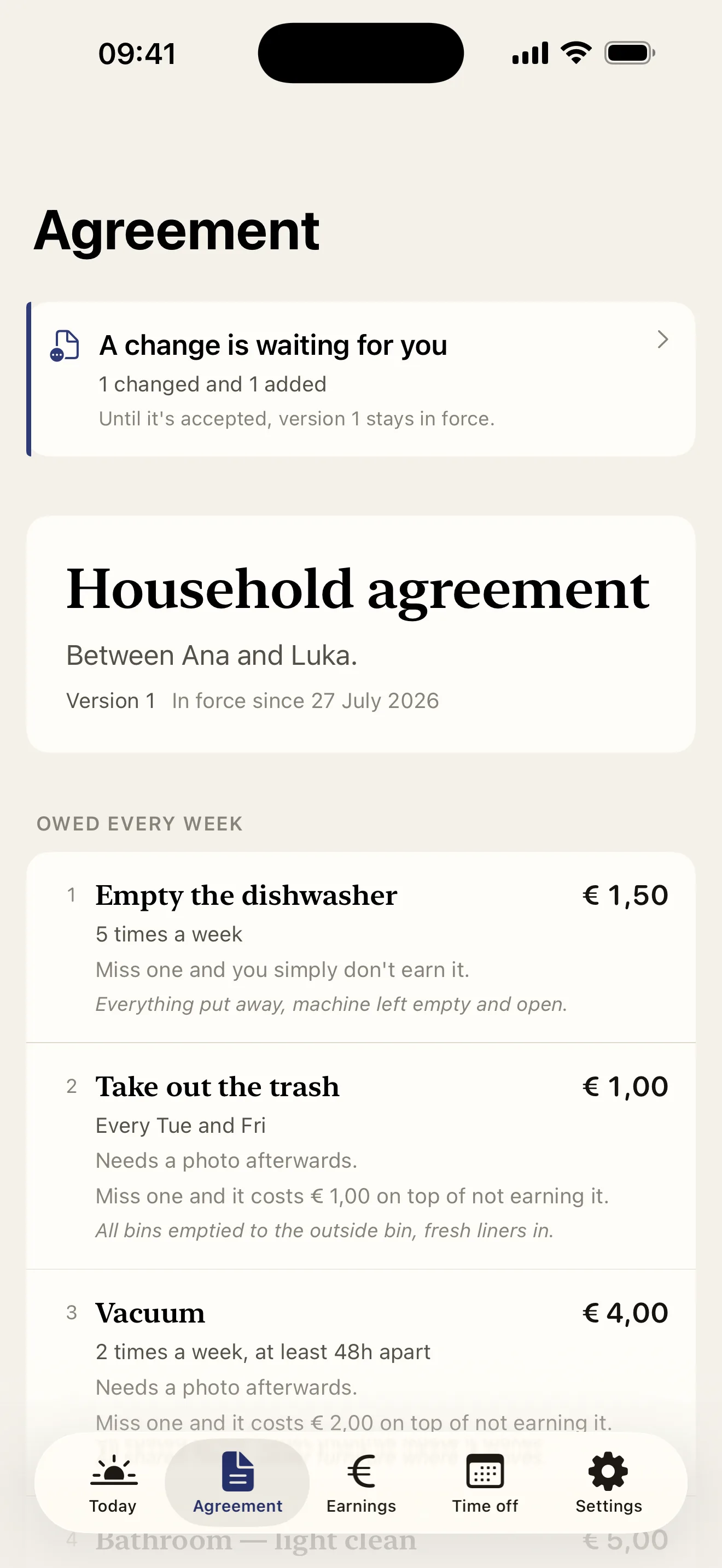 HomeTrack: the agreement